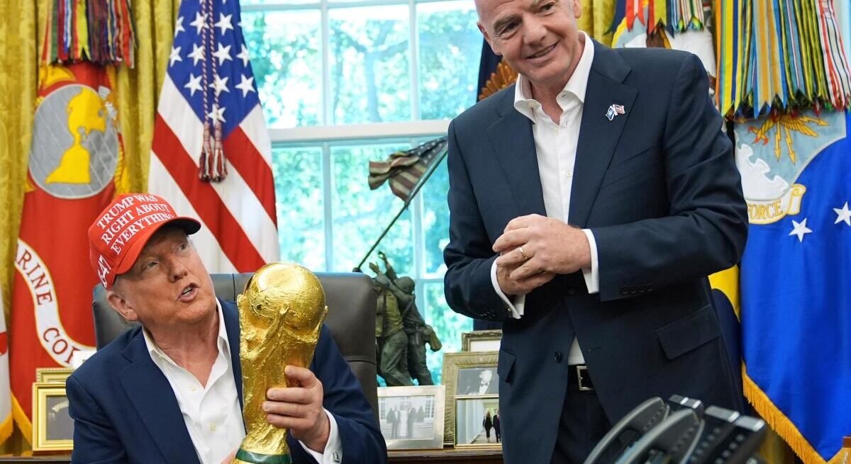 pagkosmio kypello 2026 trump infantino